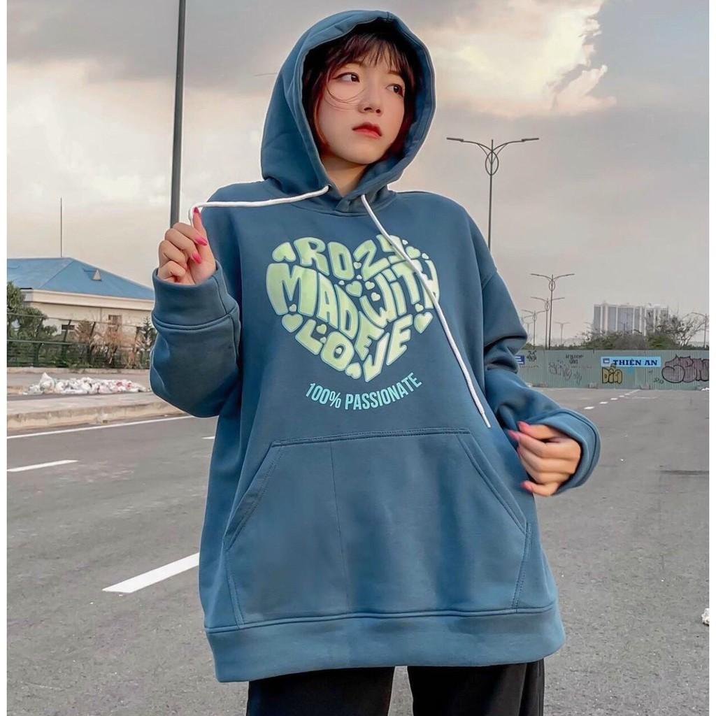 ÁO HODDIES CÓ MŨ NỮ SIÊU XINH FORM RỘNG