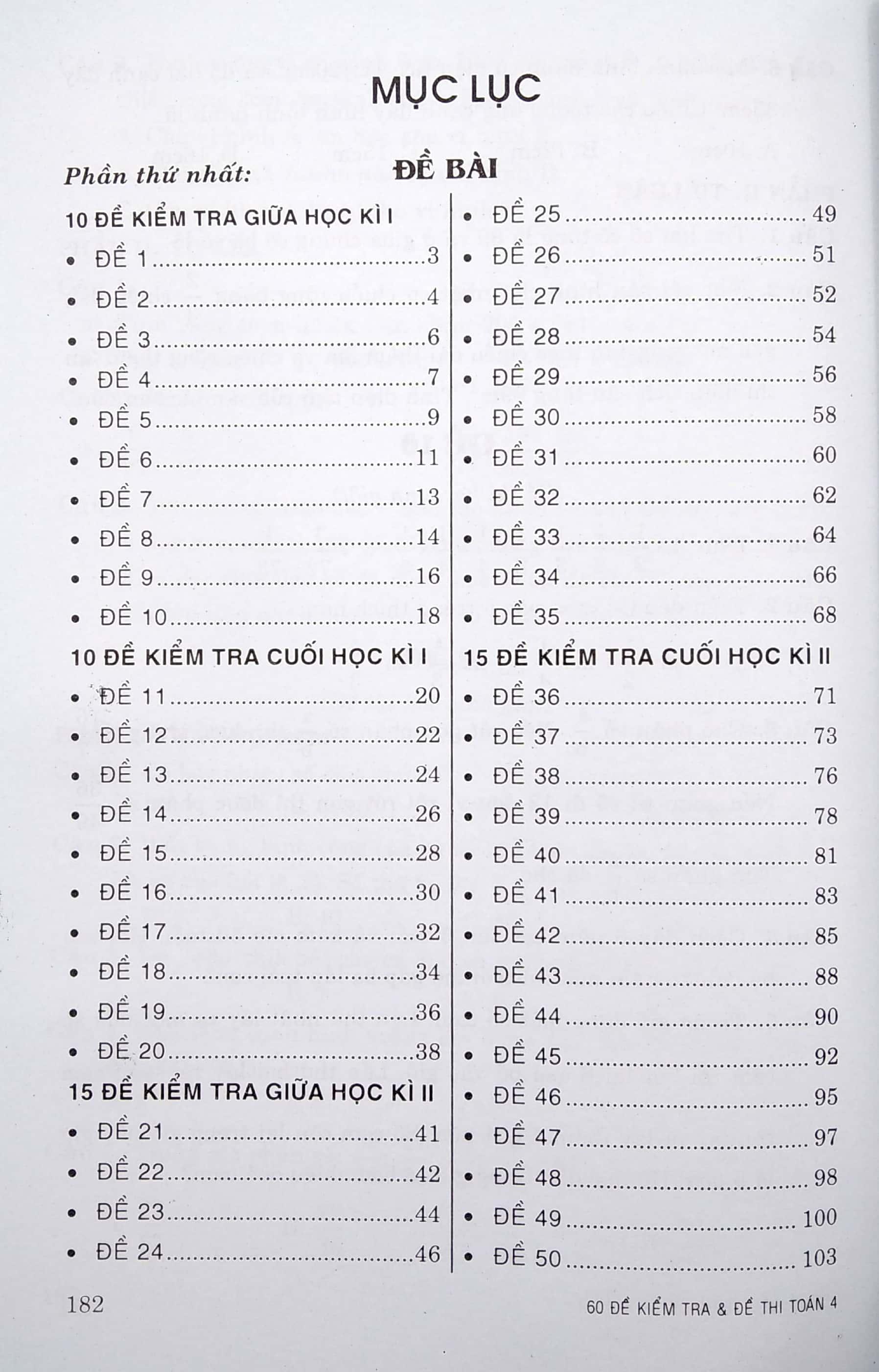 60 Đề Kiểm Tra Và Đề Thi Toán Lớp 4