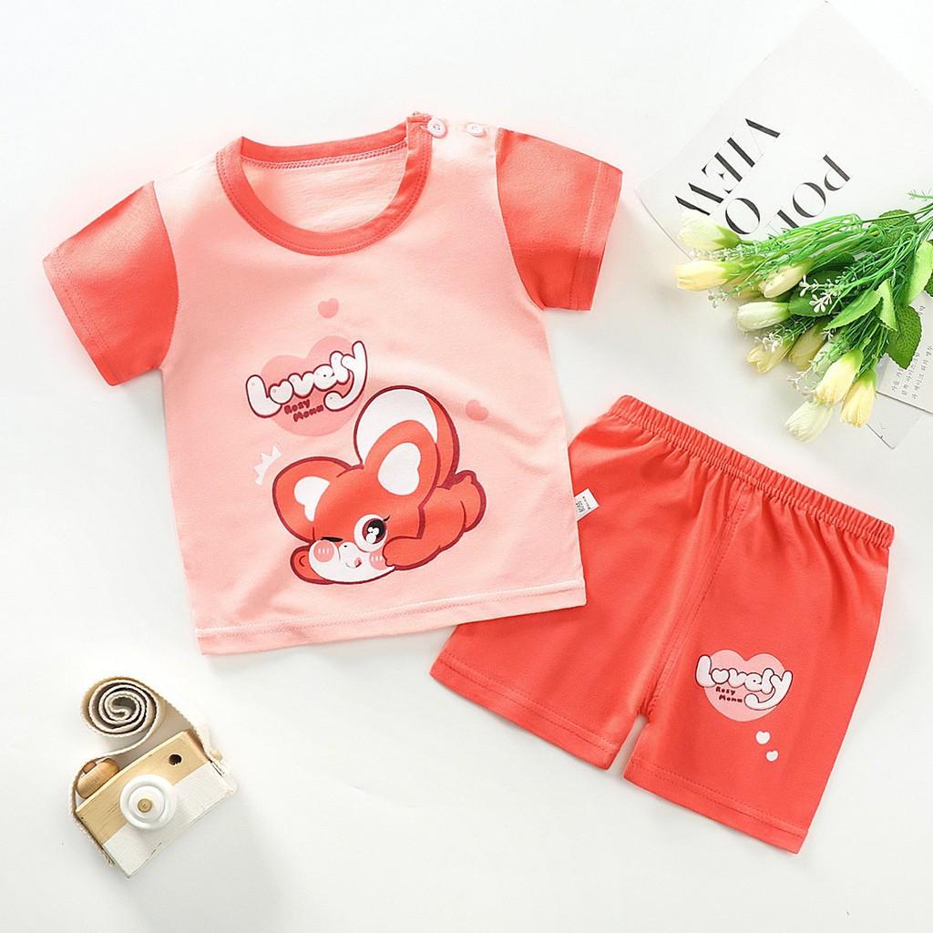 Bộ cộc tay hàng đẹp cho bé gái từ 1 đến 3 tuổi giá rẻ