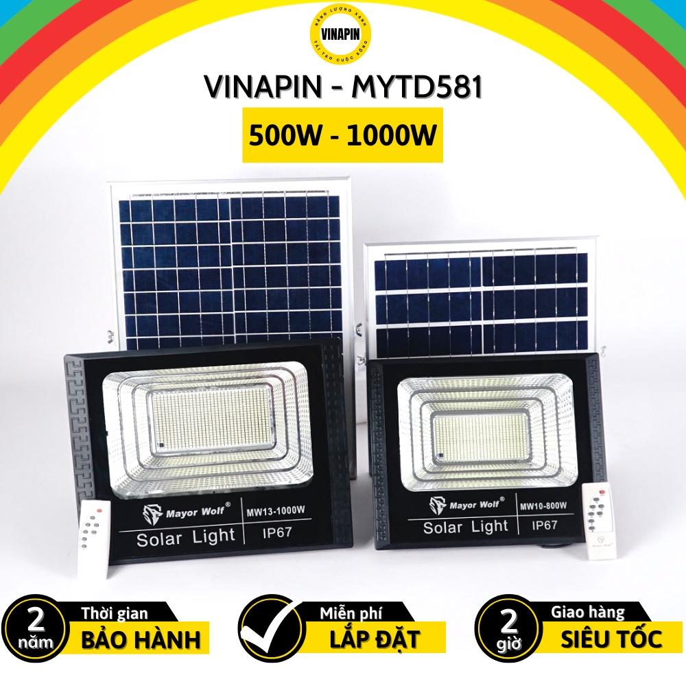 Đèn pha LED năng lượng mặt trời thông dụng VINAPIN-MYTD581 sáng mạnh mẽ - Nhiều công suất + tấm PIN lớn + chống nước siê