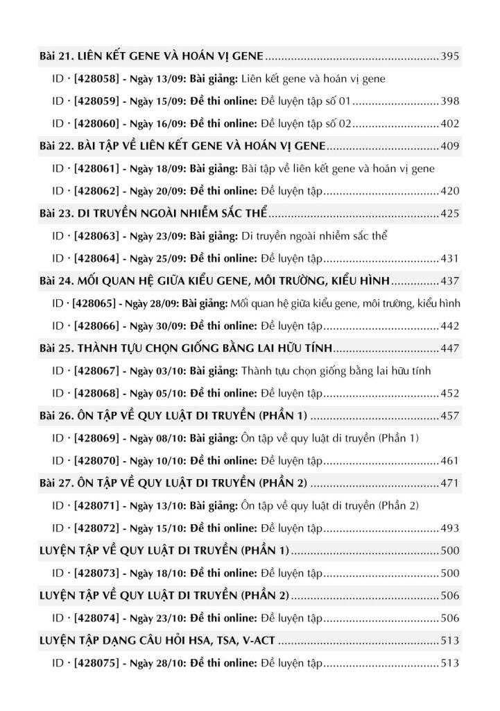 Sách - Tổng Ôn Sinh Học Tập 1 (Tái Bản 2025)