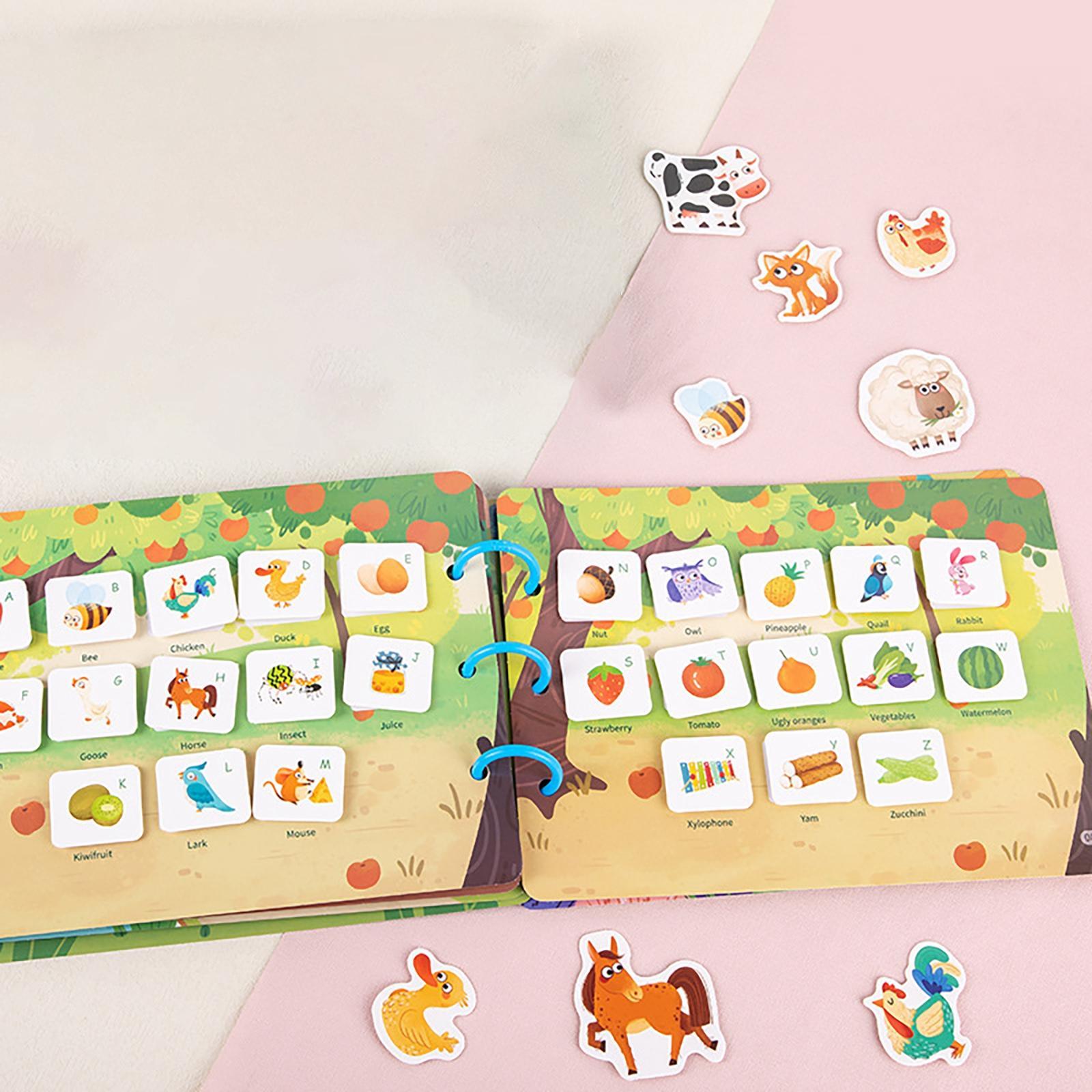 2x Educational Quiet Busy Book Early Learning Puzzle for Activity Kids