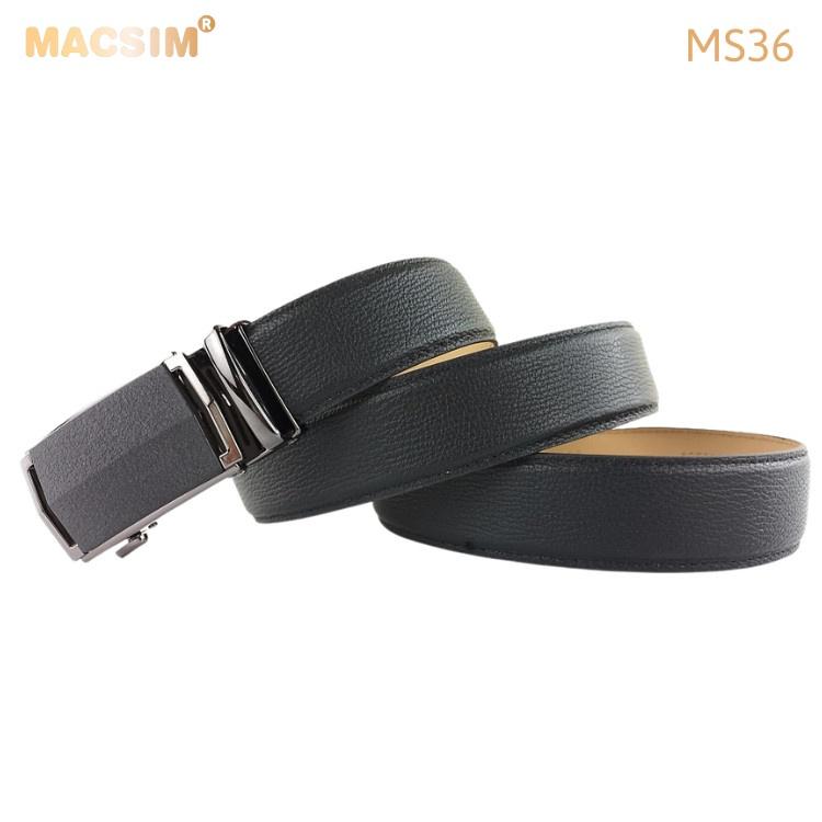 Thắt lưng nam -Dây nịt nam da thật cao cấp nhãn hiệu Macsim MS36