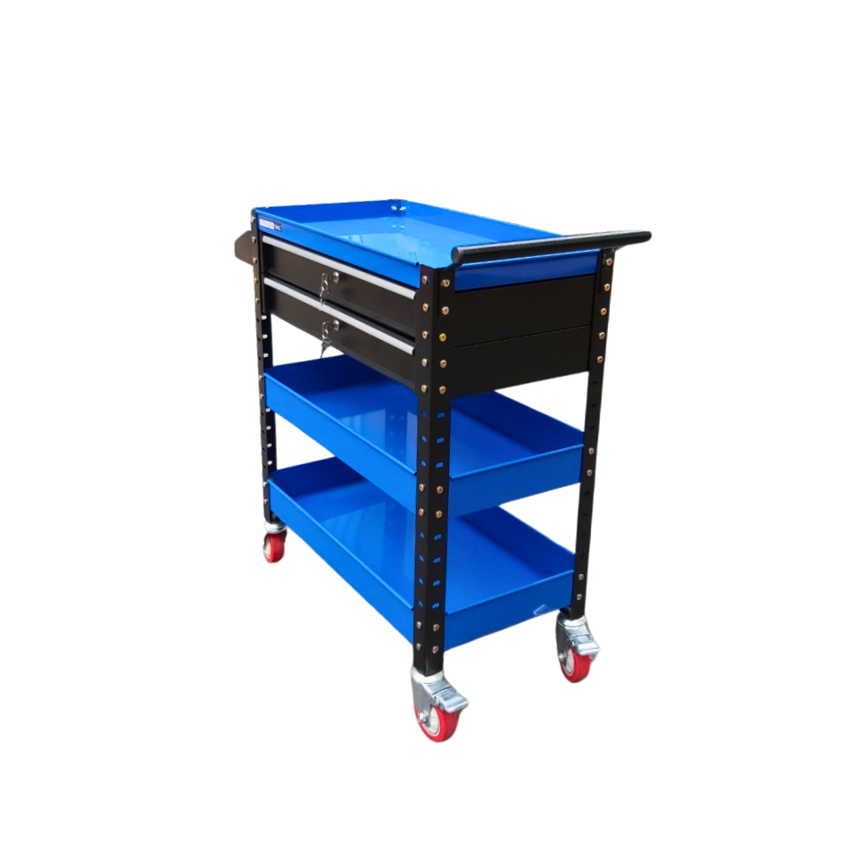Xe đẩy dụng cụ 3 khay 2 ngăn kéo Stronger Tool