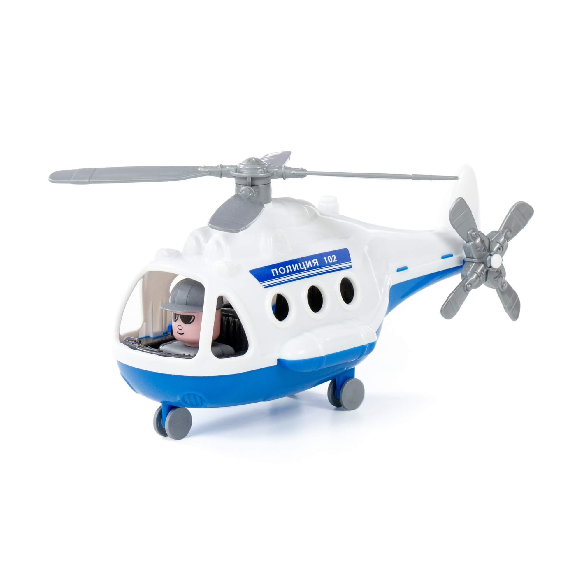 Máy bay trực thăng cảnh sát Alpha đồ chơi - Polesie Toys