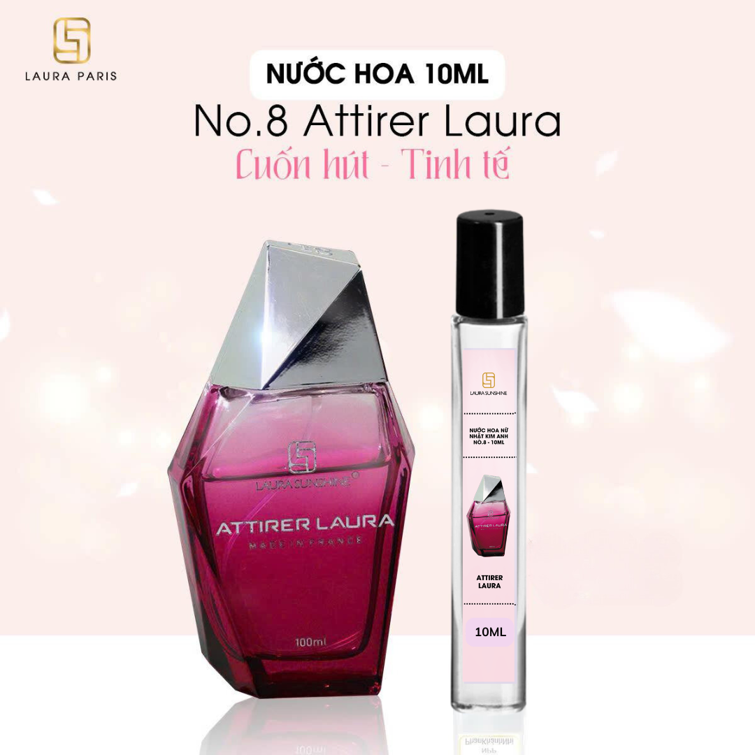 [Trợ giá 49K] Nước hoa chiết Nhật Kim Anh - Laura Sunshine Parfum 10ml - Mẫu mới năm 2025