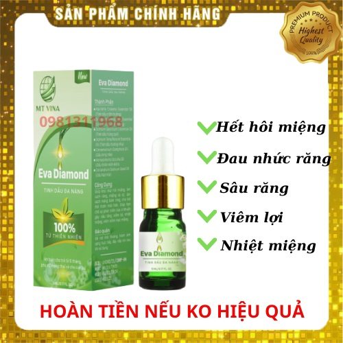 Tinh Dầu Đa Năng Eva Diamond - Giải Pháp Cho Vấn Đề Răng Miệng