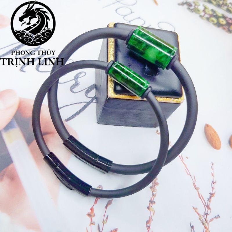 VÒNG TAY LU THỐNG XANH LÁ DÂY CAO CAU CAO CẤP