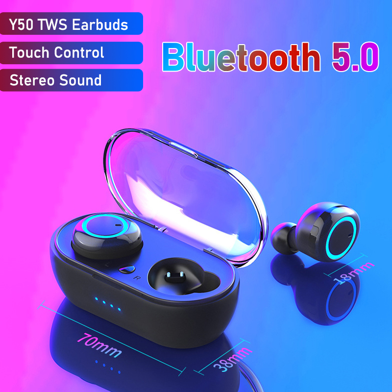 Tai Nghe Nhét Tai Tws Kết Nối Bluetooth 5.0 Có Micro Và Phụ Kiện