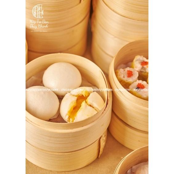 Lồng hấp tre xửng hấp tre bánh bao há cảo (1 lồng kèm đáy và nắp)