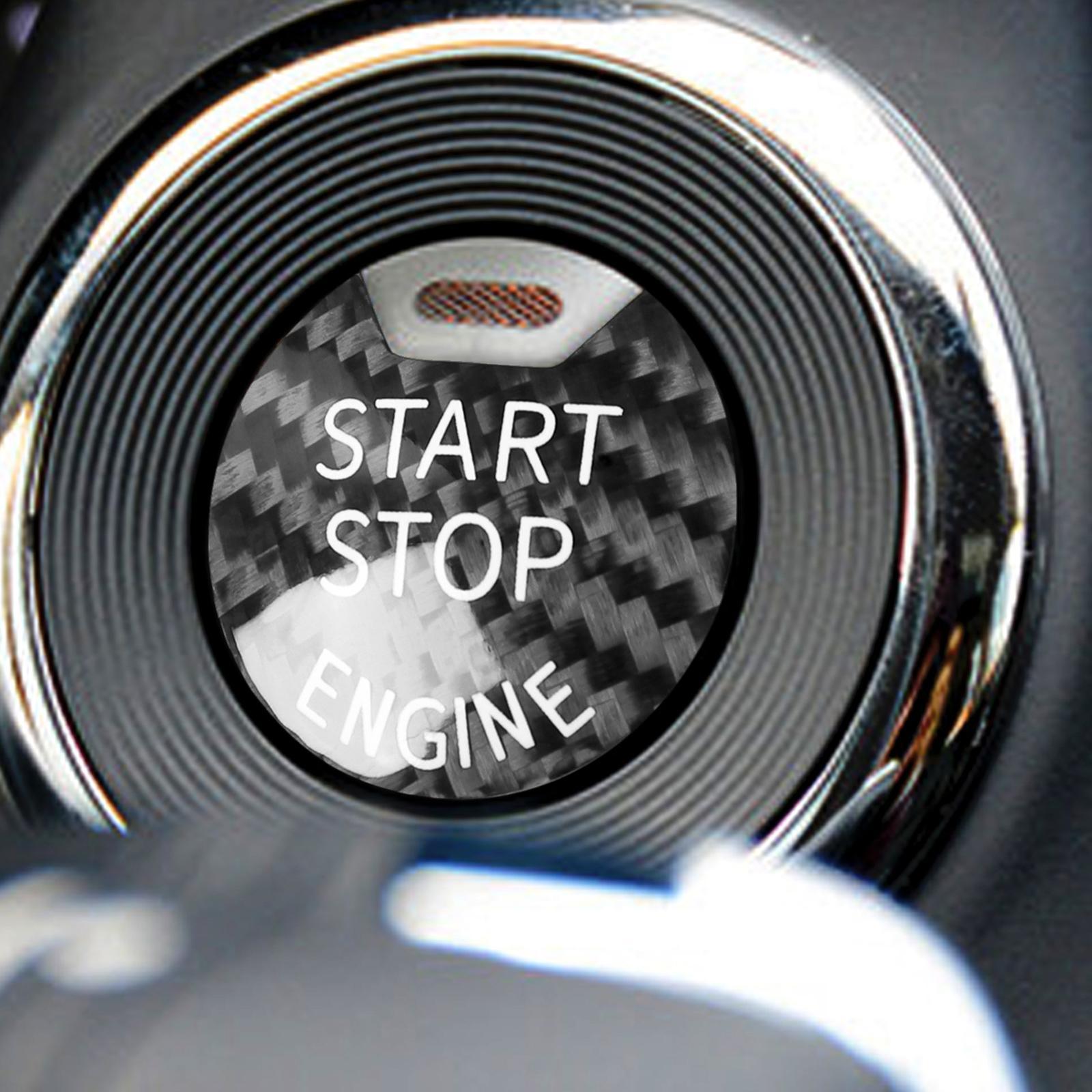 Engine Start Stop Button Trim Cover Fits for  Q50  Protection Black