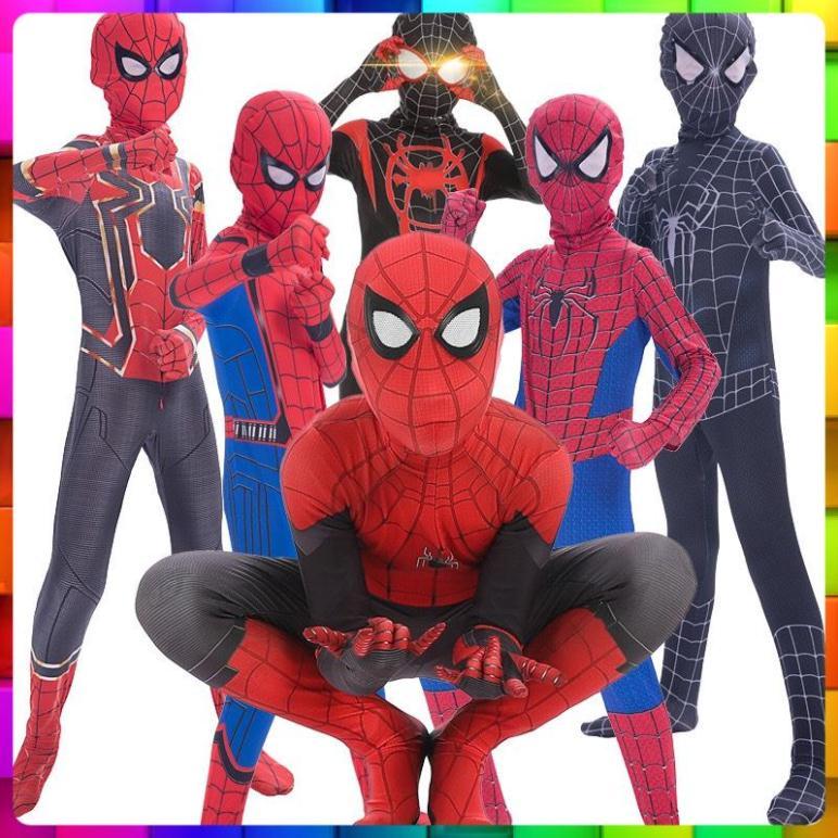 Siêu Nhân Người Nhện Quần áo Hoá Trang cho bé trai Spiderman trẻ em