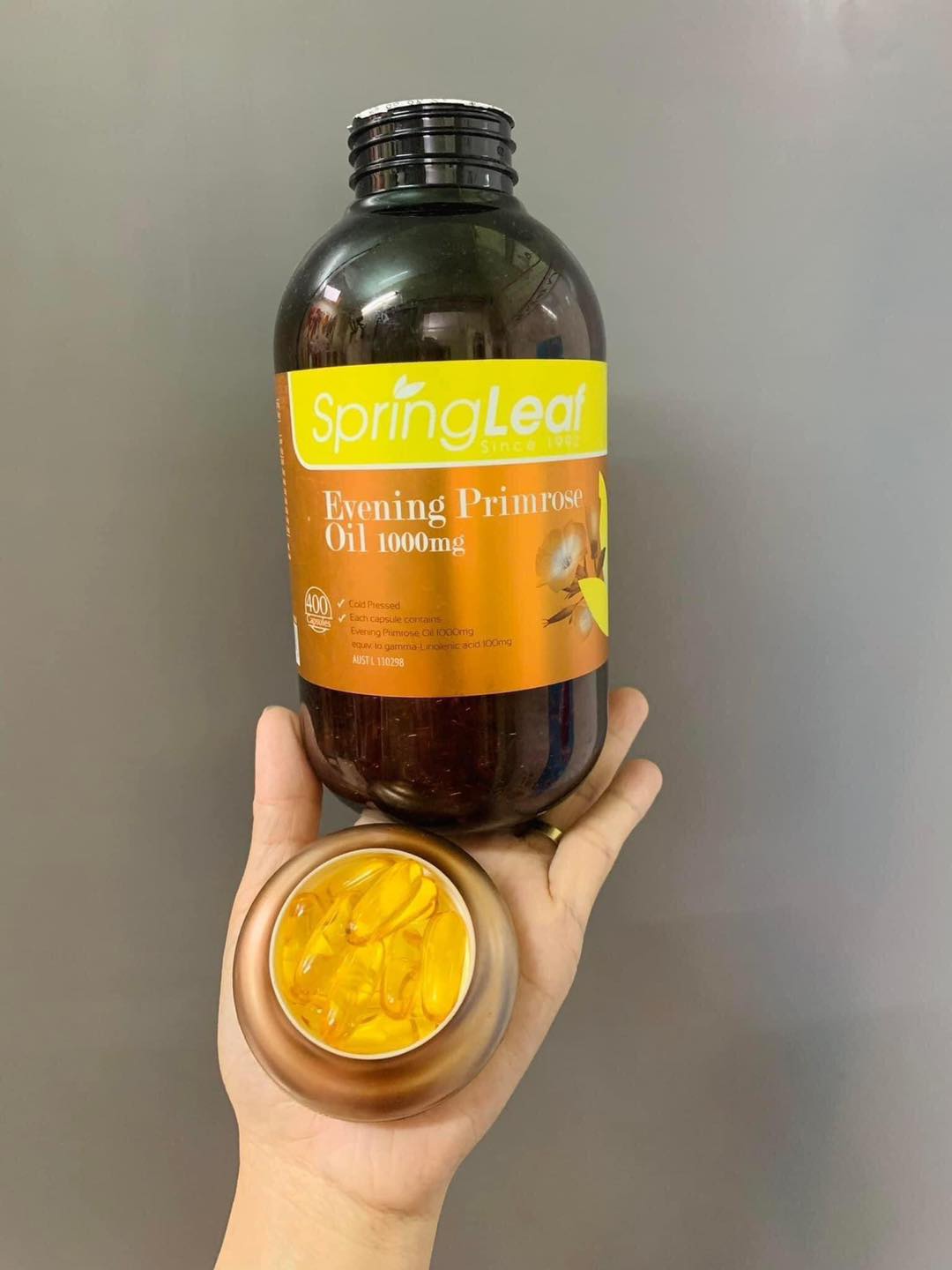 Tinh Dầu Hoa Anh Thảo Evening Primrose Oil 1000mg Spring Leaf