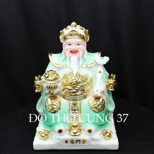THẦN TÀI THỔ ĐỊA PHÚ QUÝ - MÀU XANH NGỌC