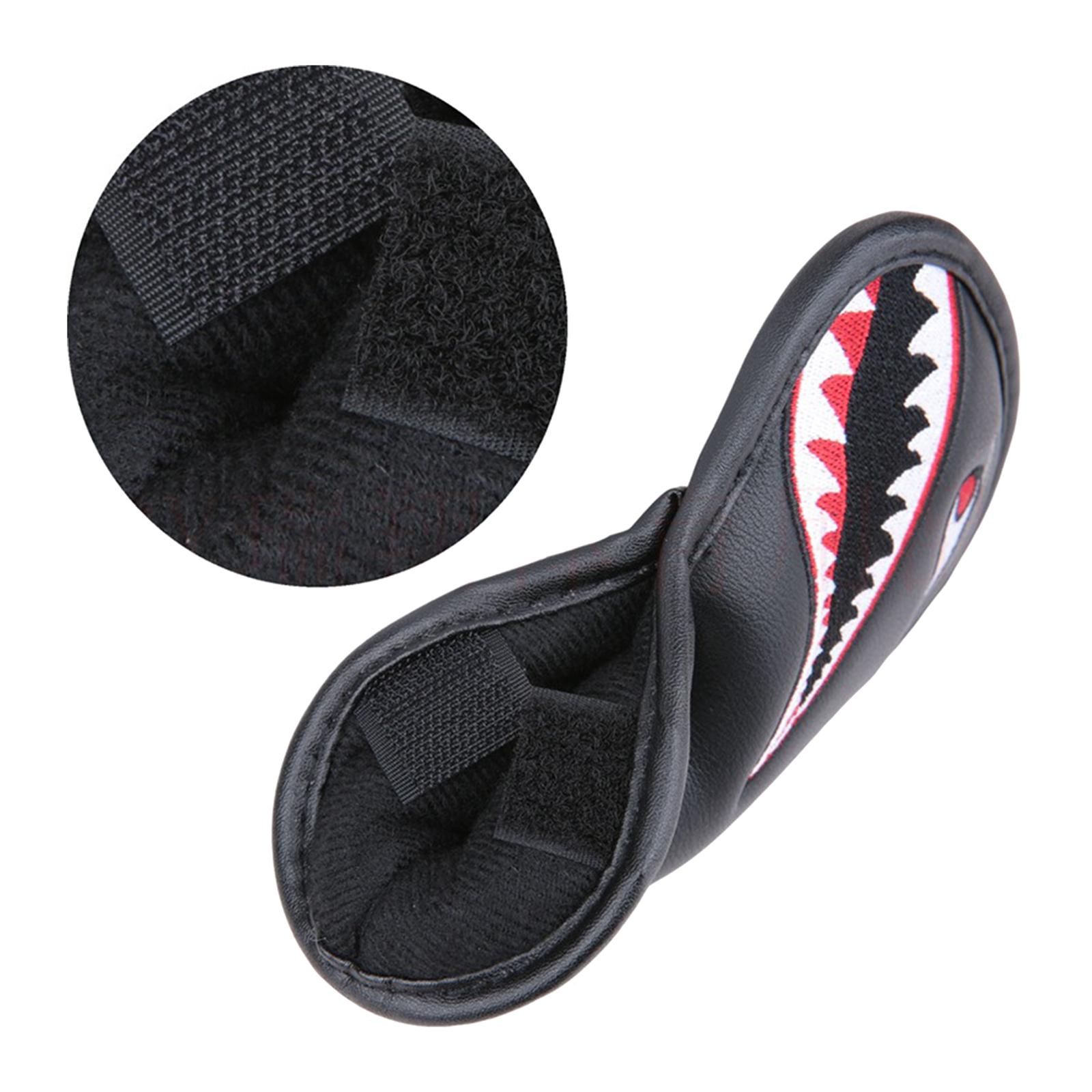 9pcs Waterproof Golf Iron Head Cover Black 4-9, A-P Club Headcover Clubs Carrying Travel Protection Sticker Closure Accessories