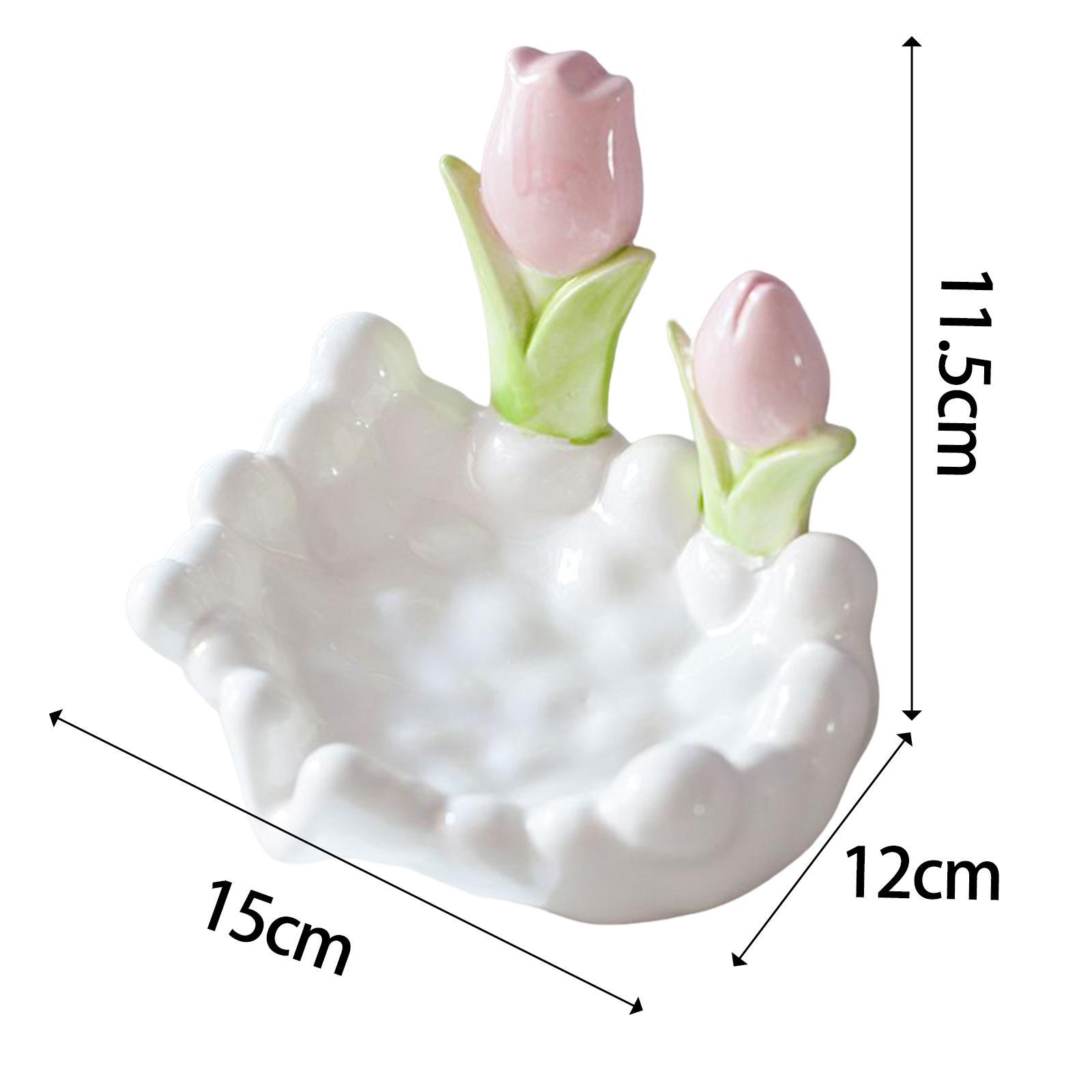 Soap Container Box Bathroom Punch Free Smooth Cartoon Flower Shape Soap Dish