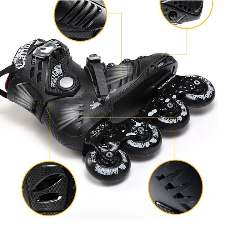 Giày Trượt Patin Người Lớn Xfast Cao Cấp Tặng Kèm Dụng Cụ Tháo Lắp Cho Cả Nam Và Nữ Size Từ 35-44 Bánh Cao Su Chất Lượng Cao