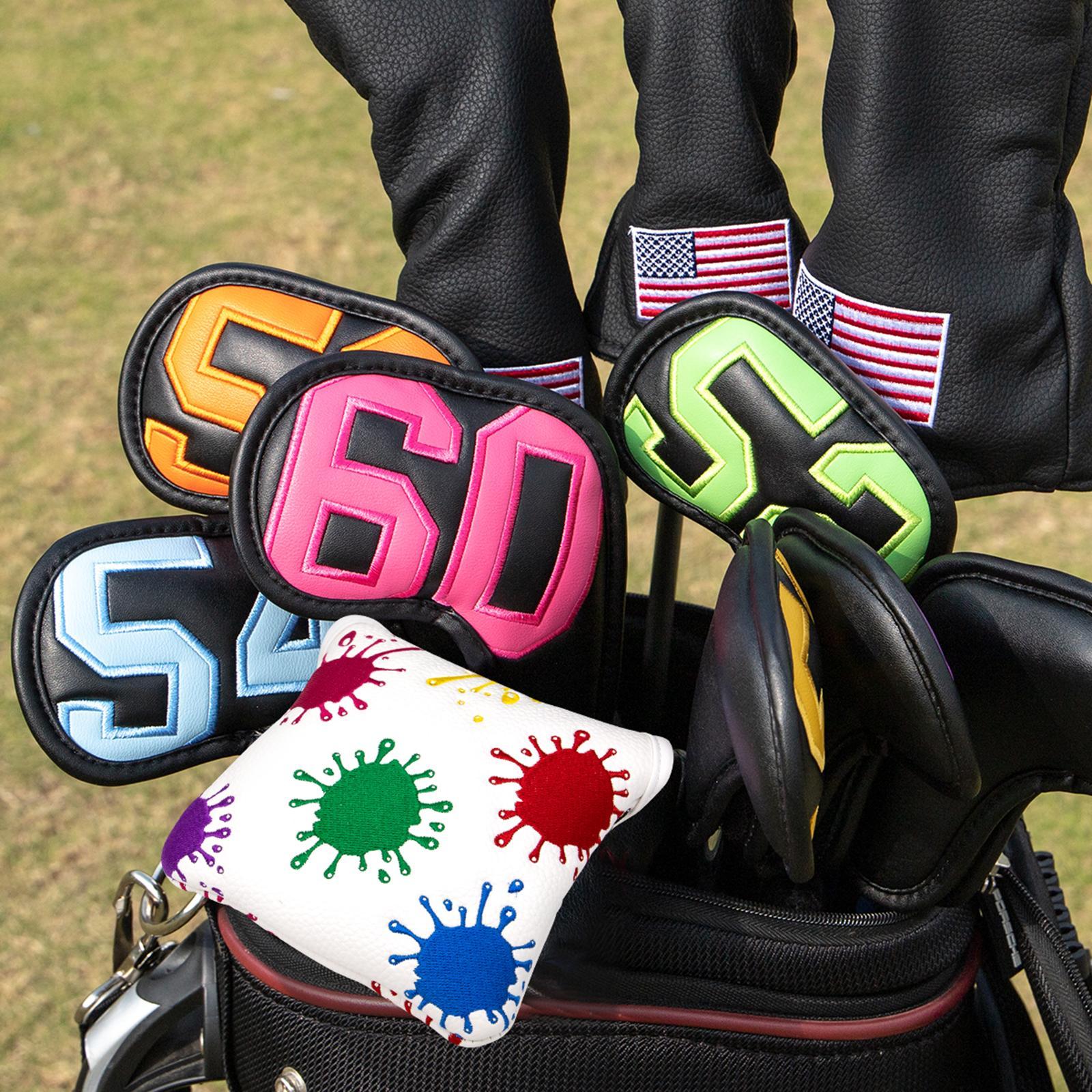 Golf Mallet Putter Head Cover Golf Club Headcover Training Equipment Wrap Sleeve for Women Men