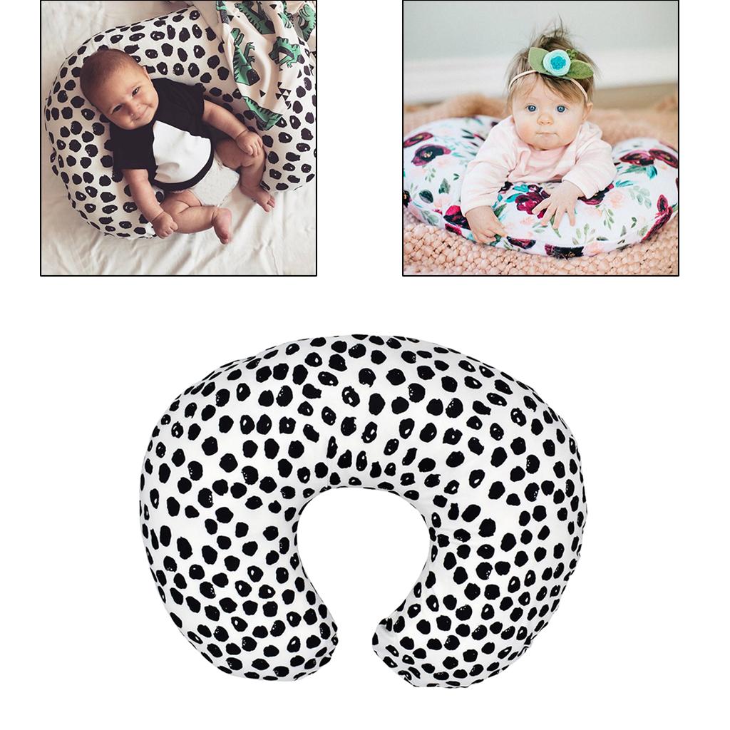 Soft Comfy Baby U Shape Pillow Cover Infants Newborn Nursing Slipcover