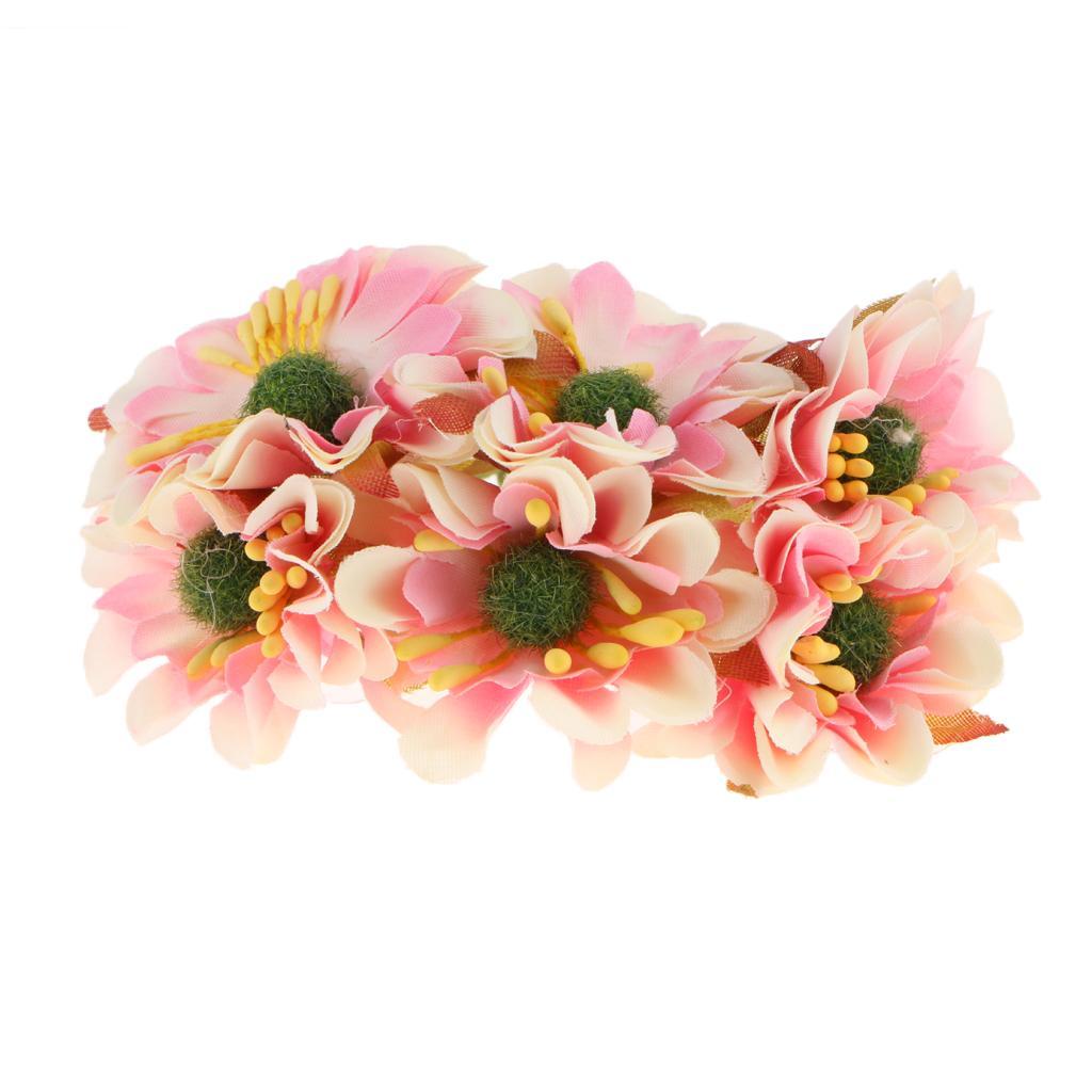 2X Artificial 60-Head Cherry Blossoms Silk Flower Bouquet Home Decor Pink