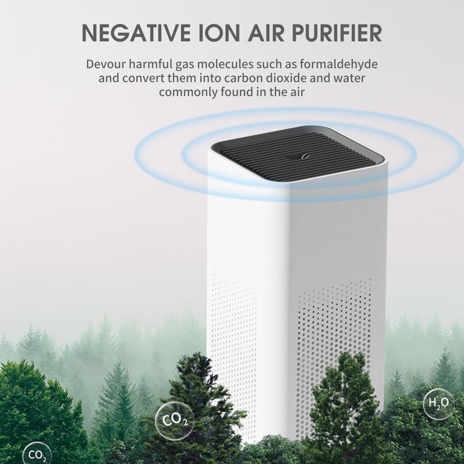 Máy Lọc Không Khí Ion Âm Để Bàn Dq508 Với Đèn Chiếu Sao Usb Di Động Yên Tĩnh