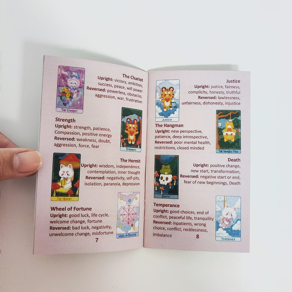 [Size Gốc Hộp Cứng] Bộ bài English Tarot 78 lá 7x12 cm đá thanh tẩy