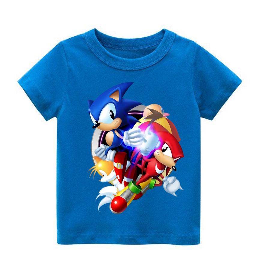 Áo thun cho bé sonic super , 4 màu, có size người lớn, Anam Store