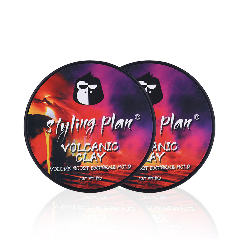 Sáp Vuốt Tóc Nam Nữ Styling Plan Volcanic cao cấp (Siêu cứng, Khô Tự Nhiên)