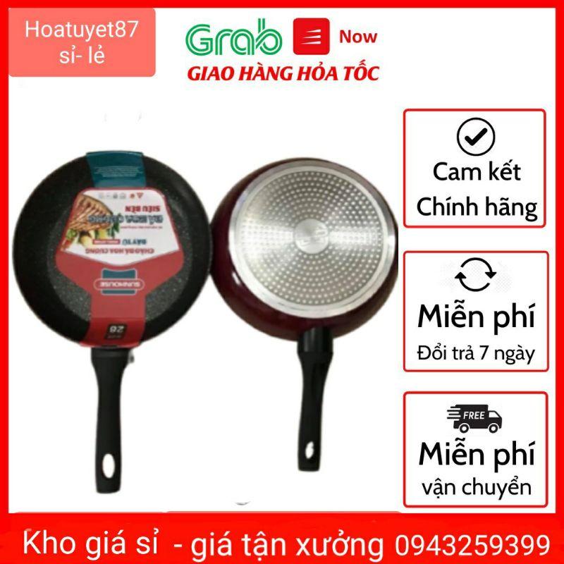 Chảo chống dính, chảo đá hoa cương, chảo đáy từ , đường kính 24, 26, 28,30cm