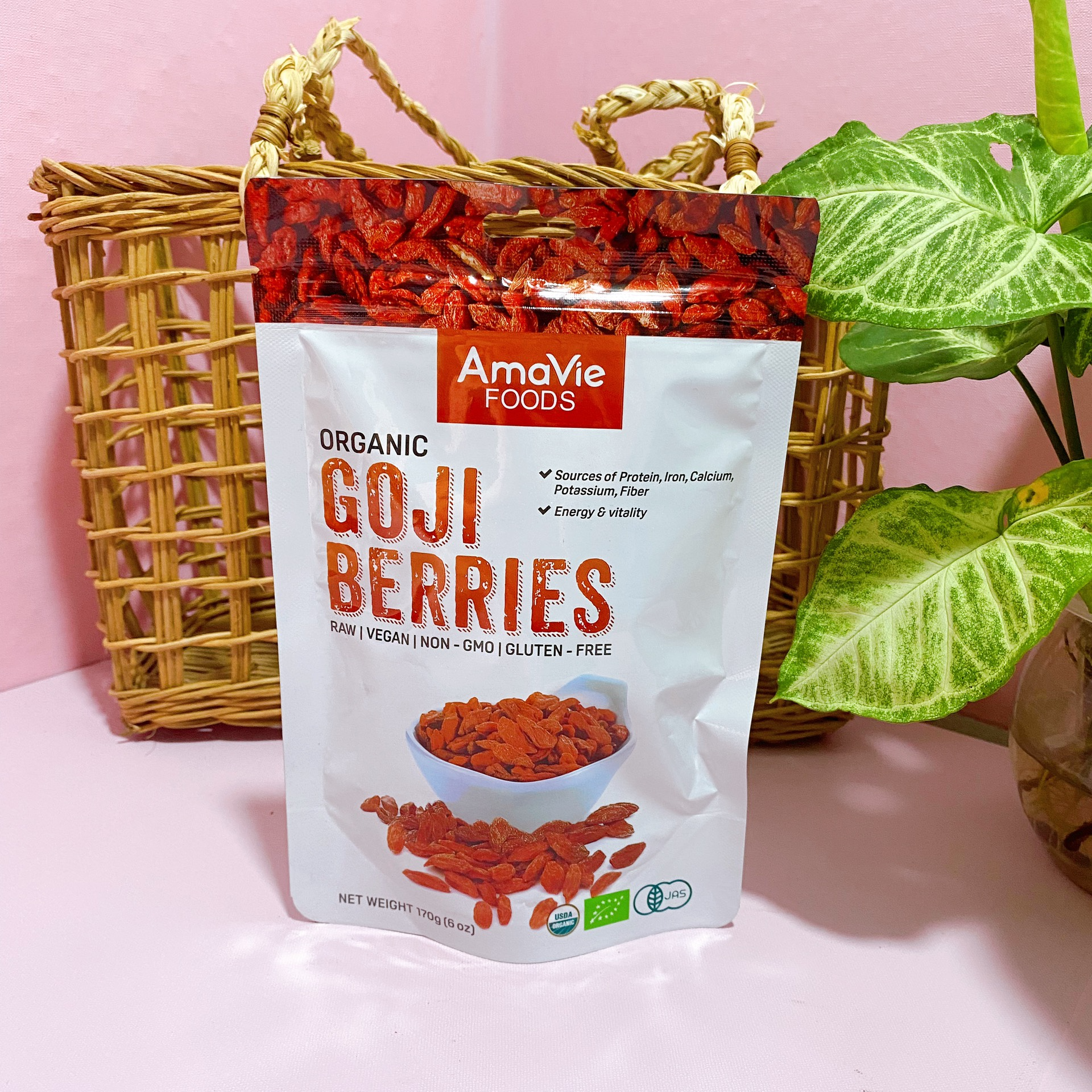 Kỷ tử hữu cơ AmaVie Foods 170g