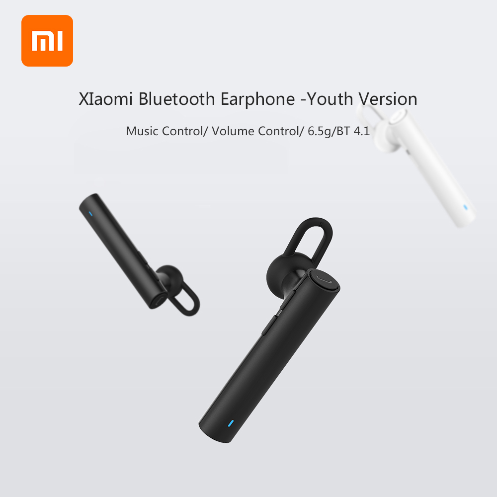 Xiaomi Mi BT Earphone Youth Version Music BT Headset Portable Wireless Hand-free In-ear Earbud With Mic for iPhone X