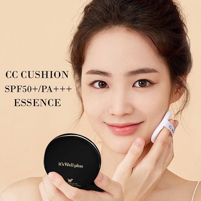 Kem Phấn Nước Trang Điểm Mềm Mượt Và Dưỡng Trắng Da It'S Well Plus Snail Calendula 333 Gold CC Cushion SPF50+/PA+++ Essence 15g