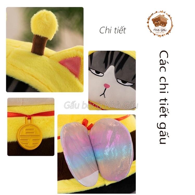 Gấu bông Mèo Hoàng Thượng/ Chó Pug ngáo cosplay heo ong ngộ nghĩnh - cao cấp mềm mịn
