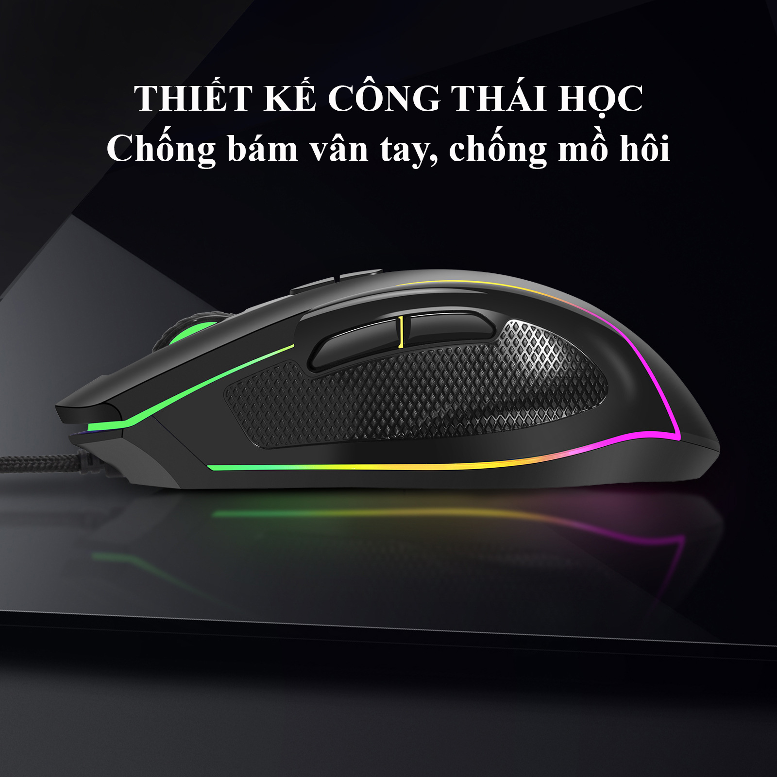 Chuột Gaming Có Dây POERMAX GM30 - Hàng Chính Hãng