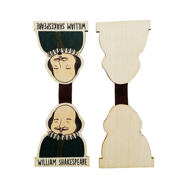 Bookmark gỗ nam châm William Shakespeare