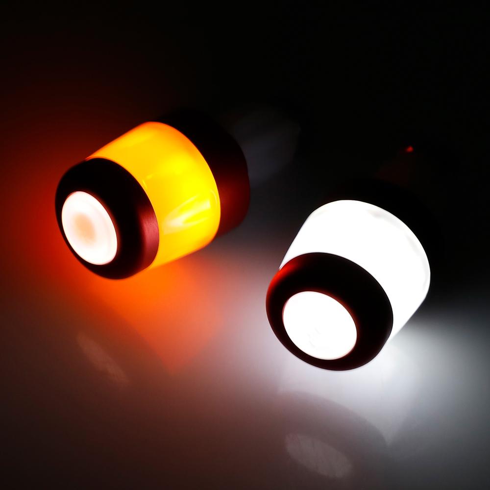 2pcs Electric Scooter Handlebar Lights LED Warning Light Handlebar Plug Waterproof & Dustproof