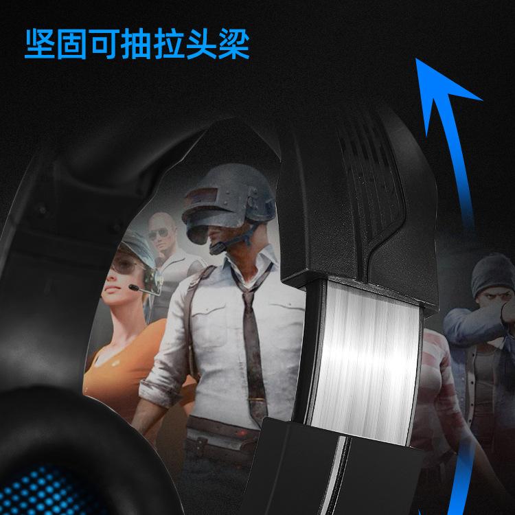 Tai nghe máy tính mới thuận lợi nhất tai nghe gắn trên đầu tai nghe trò chơi thể thao điện tử tai nghe máy tính để bàn phát sáng tai nghe có dây thể thao điện tử