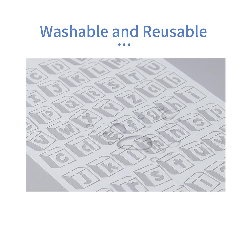 20pcs B5 Alphabet Letter Number Stencils Drawing Painting PET Templates Reusable for Journal DIY Art Craft Scrapbooking