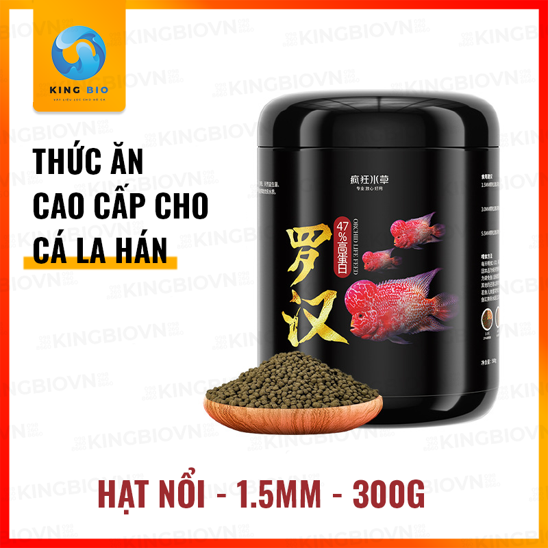 Cám FKSC Flower Horn Thức ăn cho cá la hán giúp kích size, lên màu, lên đầu và hỗ trợ tiêu hóa