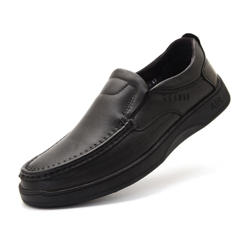 Giày tây lười công sở, giày xỏ da bò cỡ lớn Eu:45-46 cho nam cao to chân ú bè. Big size lazy-driving-boat-slipper-loafer shoes - GT202