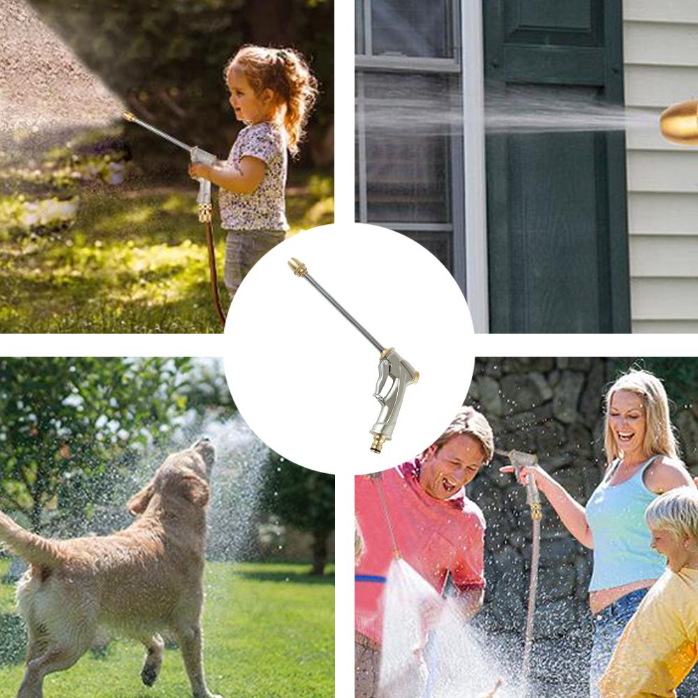Garden Hose Nozzle, High Pressure Car Wash Sprayer Gun, Handheld Water Hose Nozzle, Adjustable Water Pressure