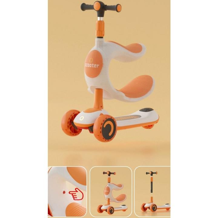 (Loại đẹp)Xe scooter xe trượt xe chòi chân bập bênh đa năng 3in1 cho bé xe chòi