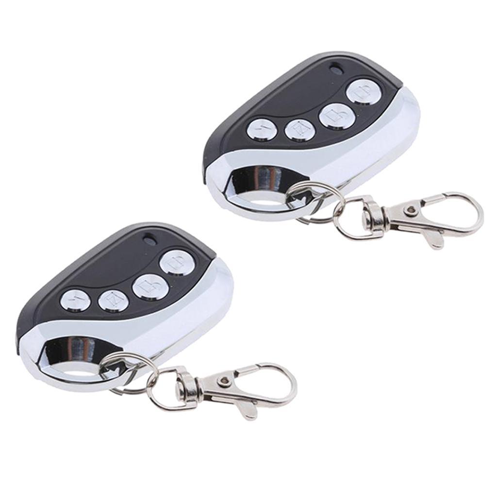 2Pieces For Garage Gate 433MHZ Wireless Remote Control Duplicator Clone Code Scanner Key 4 Channel