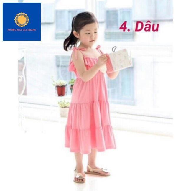 MS: 190198 - Váy bé gái, kiểu maxi dài duyên dáng cho bé gái từ 8-18kg - Xưởng may Gia Khang