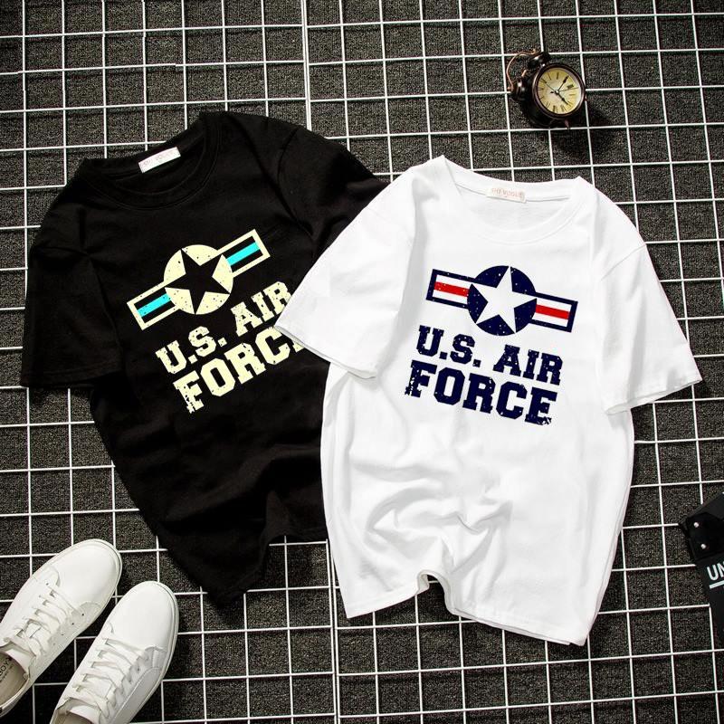 Áo thun unisex form rộng đồ họa chữ kiểu vải dày mịn 2019T1730