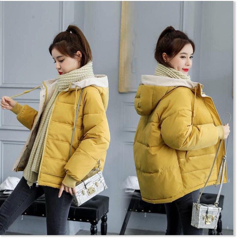 ÁO KHOÁC PHAO NỮ 3 LỚP CÓ NÓN THỜI TRANG BAO ẤM ÁP CHO MÙA ĐÔNG NĂM NAY KME FASHION