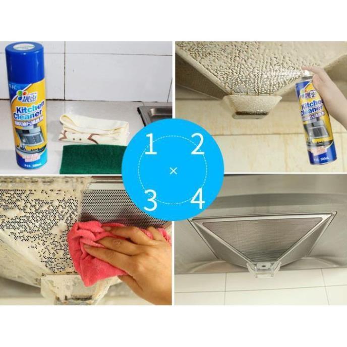 Bình xịt bọt tuyết kitchen cleaner chai phun vệ sinh tẩy rửa nhà bếp phòng tắm mini siêu sạch