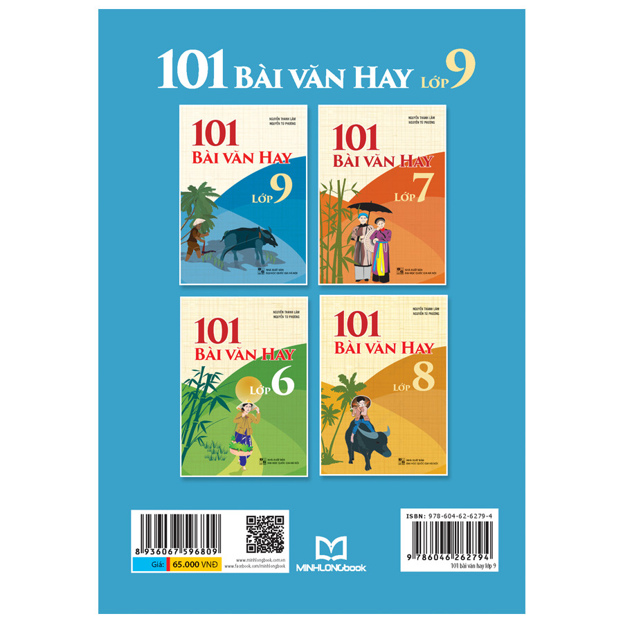 Sách: Rèn Kĩ Năng Học Tốt Toán 9 + 101 Bài Văn Hay Lớp 9