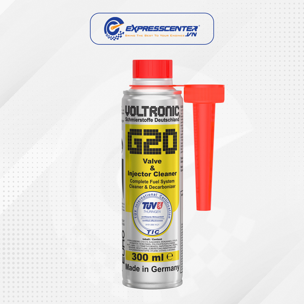 Vệ Sinh Xăng VOLTRONIC G20 VALVE &amp; INJECTOR CLEANER (300ml)