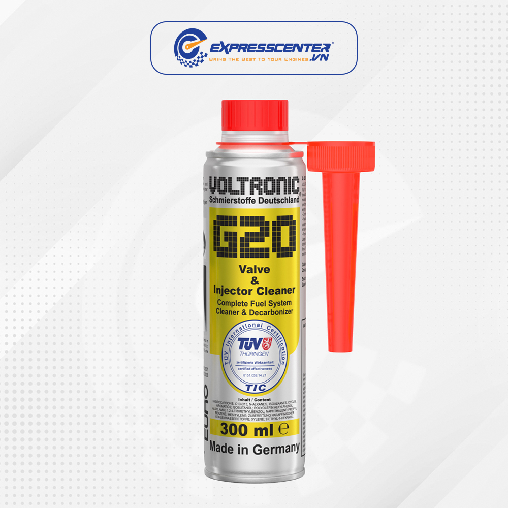 Vệ Sinh Xăng VOLTRONIC G20 VALVE & INJECTOR CLEANER (300ml)